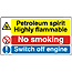 Petroleum spirit sign
