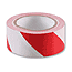 Red white hazard tape