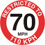 Restricted-to-70-mph