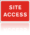 Temporary Road Signs :: Red Information Signs :: Site access