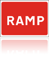 Temporary Road Signs :: Red Information Signs :: Ramp