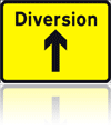 Yellow Road Sign Example
