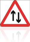 Temporary Road Signs :: Temporary Triangular Warning Signs :: 521 Two way traffic