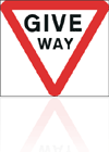 Temporary Road Signs :: Temporary Triangular Warning Signs :: 602 Give Way