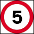 Work Traffic 5Mph PVC sign