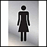 Alum Engraved Ladies Symbol 150x100