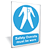 Safety Overalls must be worn outdoor sign