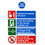 Simplified Fire Action sign