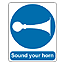 Sound your horn sign