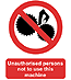 Unauthorised persons not to use this machine