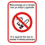 Welsh english no smoking