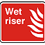 Wet riser sign