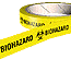 Biohazard hazard tape