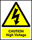 caution high voltage