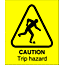 caution trip hazard