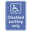 dibond disabled parking
