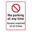 dibond no parking access