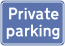 dibond private parking sign
