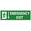 emergency exit arrow down HSE sign