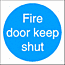 fire door sign