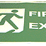 fire exit floor sign