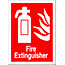 fire extinguisher sign