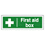 first aid box sign