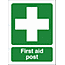 first aid post sign