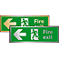 Presitge fire exit left sign