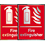 Prestige fire extinguisher safety sign