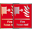 Prestige fire hose reel  safety sign