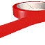 Red floor marking tape