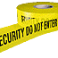 Security do not enter barrier tape