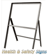 Temporary Road Signs :: Sign Frames Stanchions :: 600 x 450mm Rectangular Road Sign Frame Stanchion