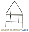 Temporary Road Signs :: Sign Frames Stanchions :: Triangle Road Sign Frame Stanchion with Supplementary plate Holder