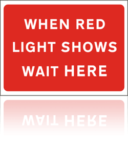 Red Road Sign Example