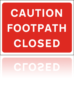 Red Road Sign Example