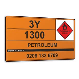 <B>Bespoke Hazchem Panels</b> <br> Hazchem vehicle panels for the tranportation of dangerous goods  safety sign