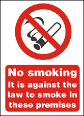 uk no smoking sign