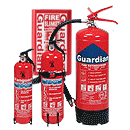 fire extinguishers, fire blankets