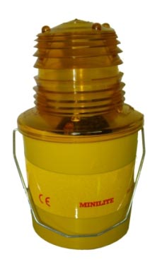 MiniLite, Amber, Flashing - with photocell  safety sign