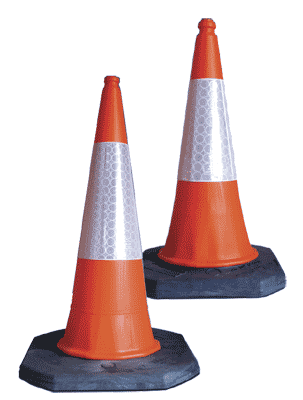 MasterCone Road Cones - Suitable for highway use  safety sign