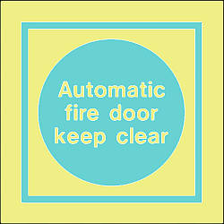 automatic fire door keep clear 