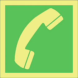 emergency telephone symbol 