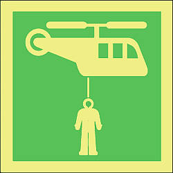 helicopter pickup area 