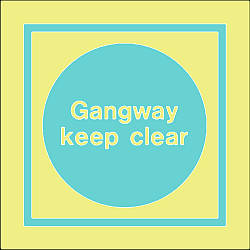gangway keep clear 
