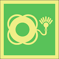lifebuoy with light symbol 
