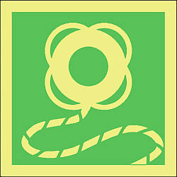 lifebuoy with line symbol 