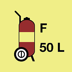 fire extinguisher wheeled foam 50l 