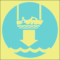 lower rescue boat symbol 